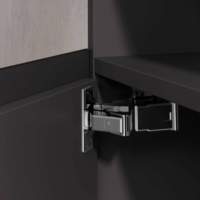 Keuco Stageline Waschtischunterbau 46 x 62,5 cm, Anschlag links, 1-türig, mit LED-Fachbeleuchtung