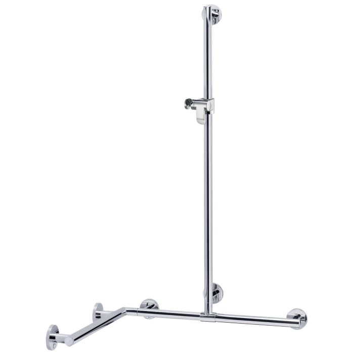 Keuco Plan Care Duschhandlauf mit Brausestange 80 x 80 cm