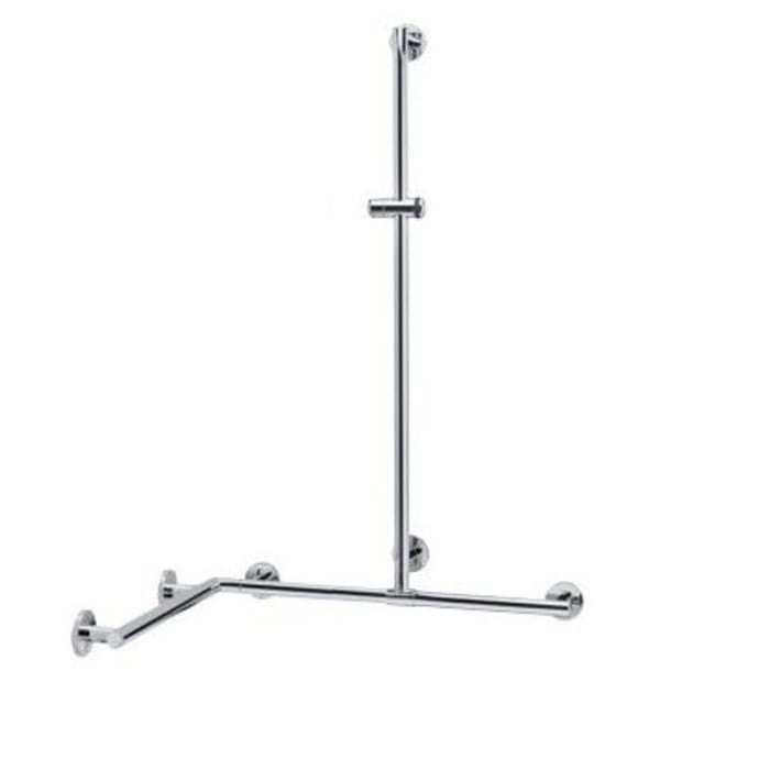 Keuco Plan Care Duschhandlauf mit Brausestange 90 x 60 cm