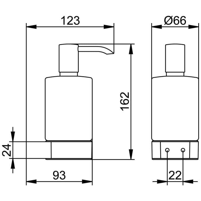 Keuco Lotionspender komplett