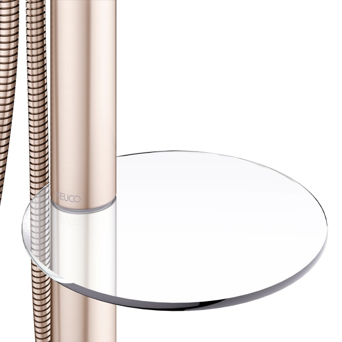 Keuco EDITION 400 Einhebel-Wannenmischer, freistehend, mit Stabhandbrause und Brauseschlauch