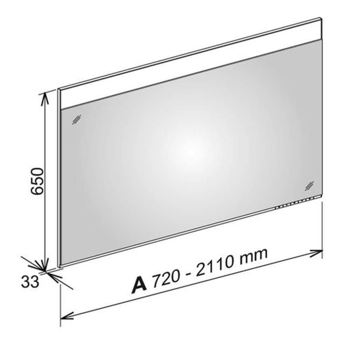 Keuco EDITION 400 Lichtspiegel auf Maß 107 - 140 cm, DALI-steuerbar