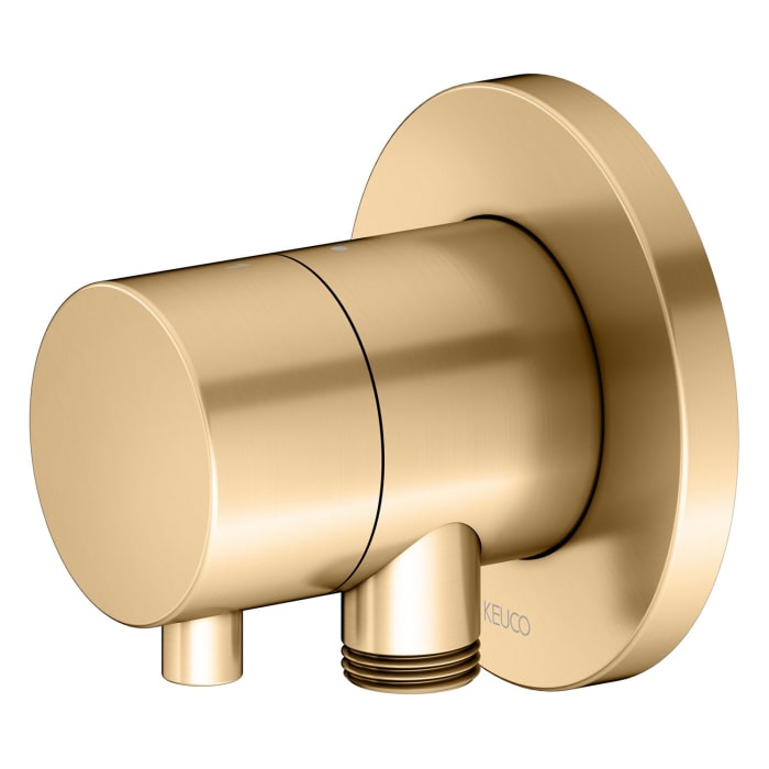 Keuco IXMO Umstellventil für 2 Verbraucher, Unterputz, mit Schlauchanschluss und Brausehalter, Rosette rund