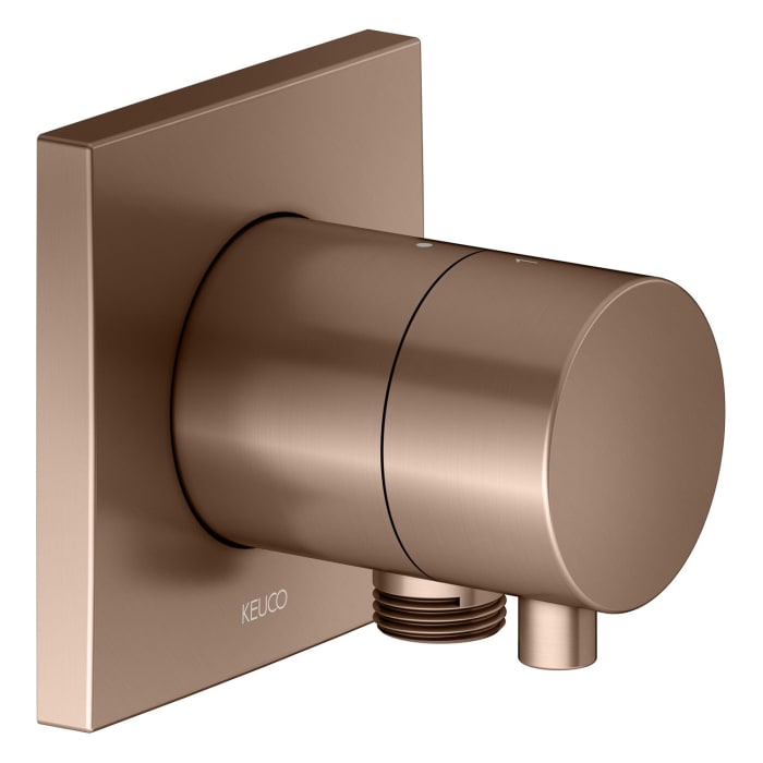 Keuco IXMO Umstellventil für 2 Verbraucher, Unterputz, mit Schlauchanschluss, Rosette eckig