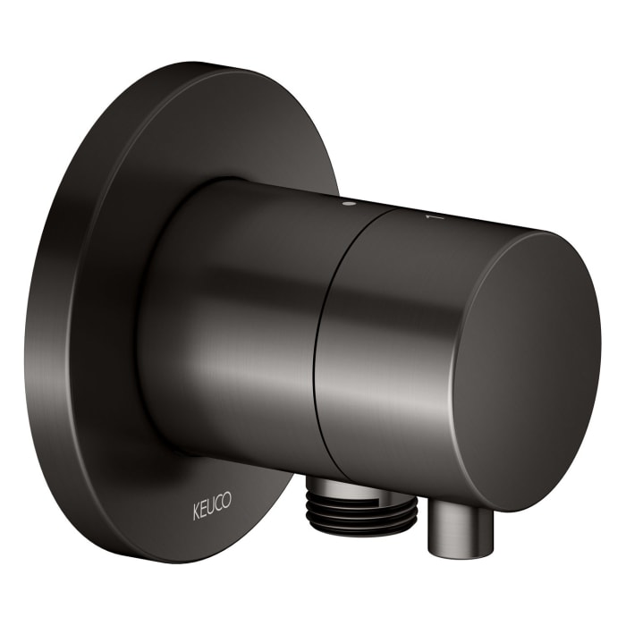 Keuco IXMO Umstellventil für 2 Verbraucher, Unterputz, mit Schlauchanschluss, Rosette rund