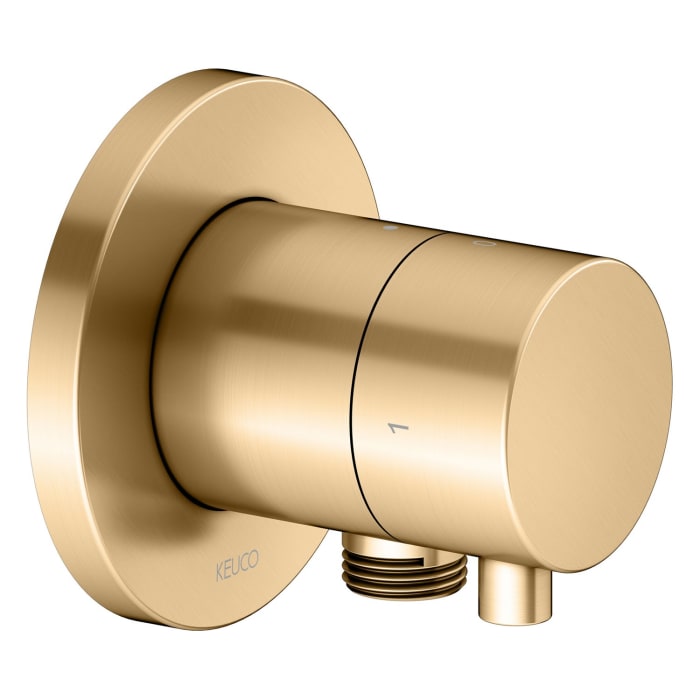 Keuco IXMO Ab- und Umstellventil für 2 Verbraucher, Unterputz, mit Schlauchanschluss, Rosette rund