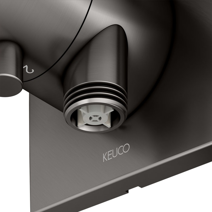 Keuco IXMO Umstellventil für 2 Verbraucher, Unterputz, mit Schlauchanschluss, Rosette eckig