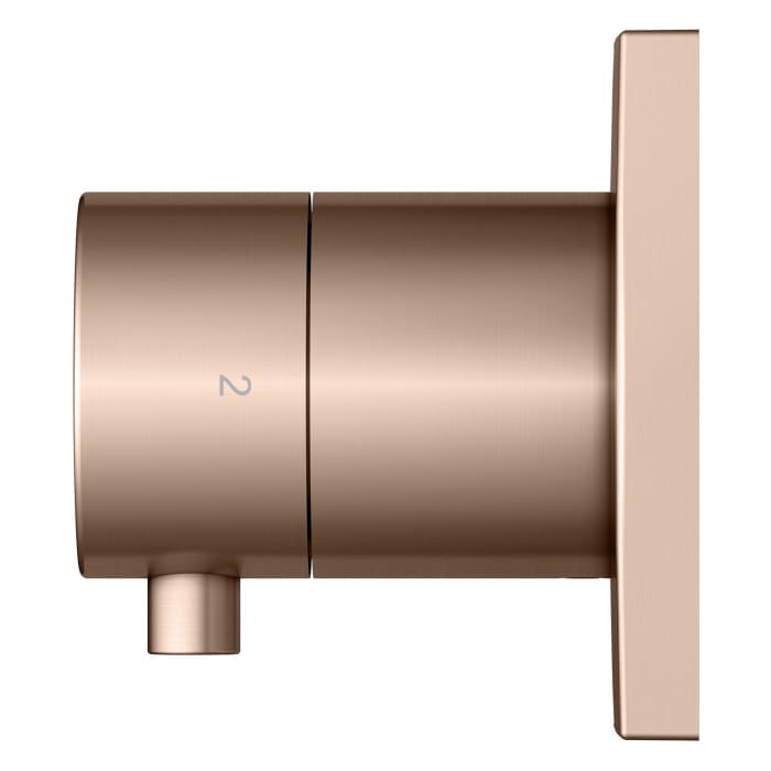 Keuco IXMO Ab- und Umstellventil für 2 Verbraucher, Unterputz, Rosette eckig