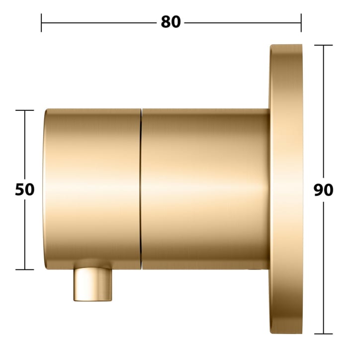 Keuco IXMO Umstellventil für 2 Verbraucher, Unterputz, Rosette rund