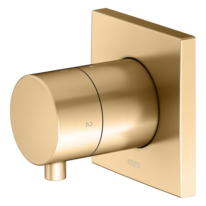 Keuco IXMO Ab- und Umstellventil für 2 Verbraucher, Unterputz, Rosette eckig