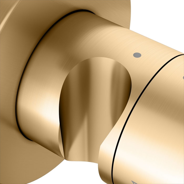 Keuco IXMO Ab- und Umstellventil für 2 Verbraucher, Unterputz, mit Schlauchanschluss und Brausehalter, Rosette rund