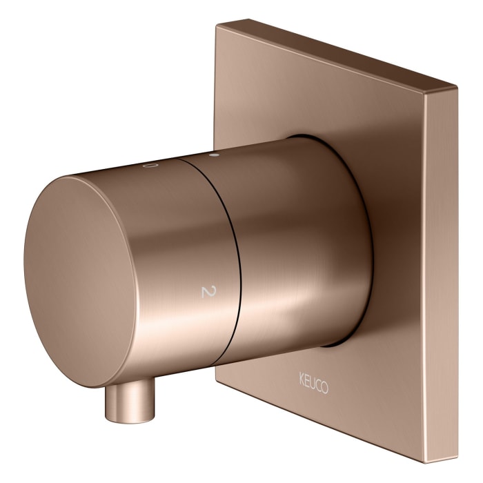 Keuco IXMO Ab- und Umstellventil für 2 Verbraucher, Unterputz, Rosette eckig