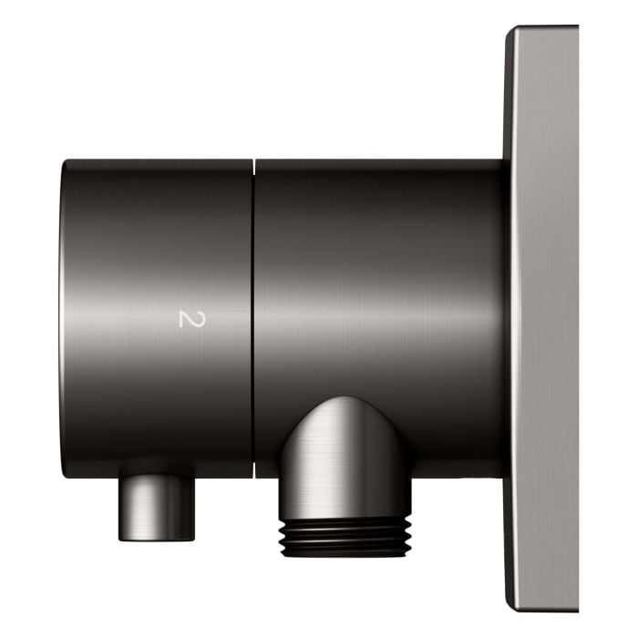 Keuco IXMO Ab- und Umstellventil für 2 Verbraucher, Unterputz, mit Schlauchanschluss, Rosette eckig