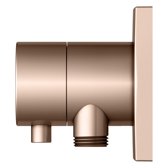 Keuco IXMO Umstellventil für 2 Verbraucher, Unterputz, mit Schlauchanschluss und Brausehalter, Rosette eckig