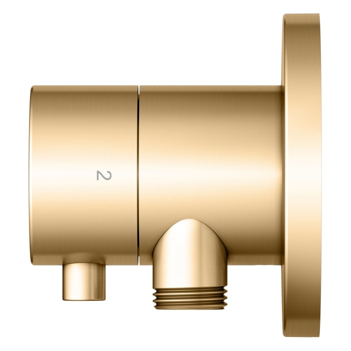 Keuco IXMO Ab- und Umstellventil für 2 Verbraucher, Unterputz, mit Schlauchanschluss und Brausehalter, Rosette rund