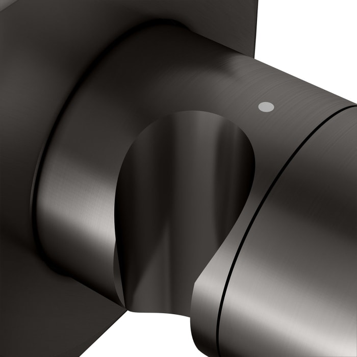 Keuco IXMO Umstellventil für 2 Verbraucher, Unterputz, mit Schlauchanschluss und Brausehalter, Rosette eckig