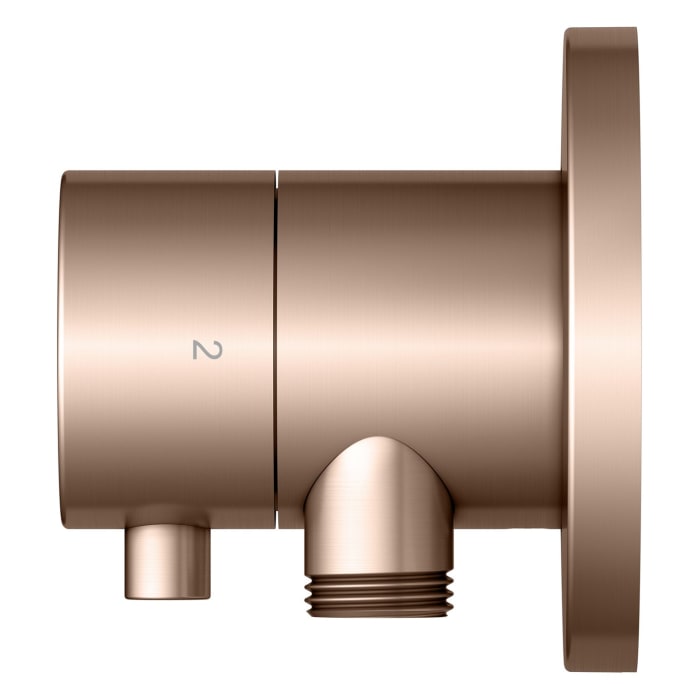 Keuco IXMO Ab- und Umstellventil für 2 Verbraucher, Unterputz, mit Schlauchanschluss und Brausehalter, Rosette rund