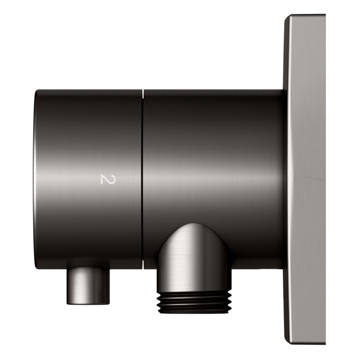 Keuco IXMO Ab- und Umstellventil für 2 Verbraucher, Unterputz, mit Schlauchanschluss und Brausehalter, Rosette eckig