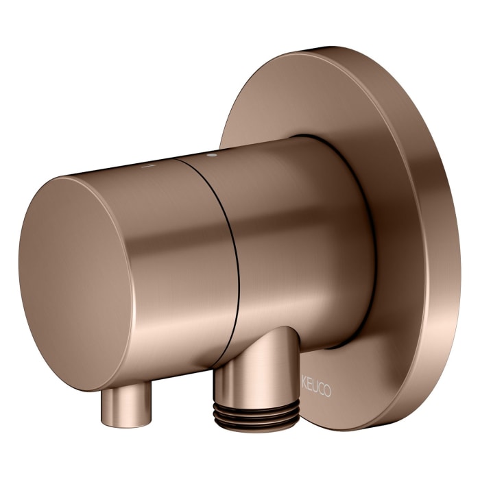 Keuco IXMO Umstellventil für 2 Verbraucher, Unterputz, mit Schlauchanschluss und Brausehalter, Rosette rund