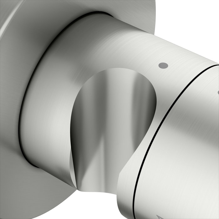 Keuco IXMO Ab- und Umstellventil für 2 Verbraucher, Unterputz, mit Schlauchanschluss und Brausehalter, Rosette rund