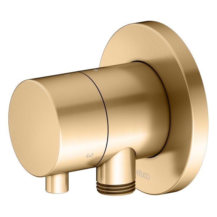 Keuco IXMO Umstellventil für 3 Verbraucher, Unterputz, mit Schlauchanschluss und Brausehalter, Rosette rund