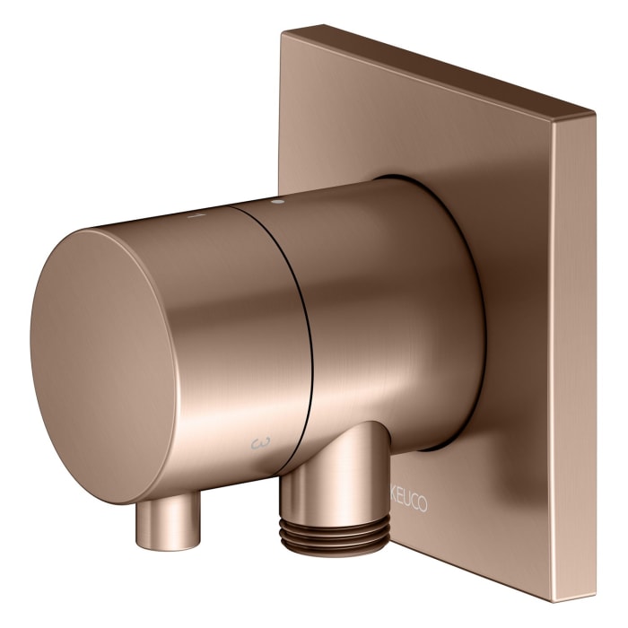 Keuco IXMO Umstellventil für 3 Verbraucher, Unterputz, mit Schlauchanschluss und Brausehalter, Rosette eckig