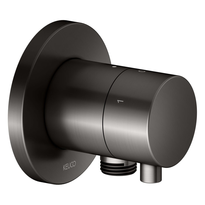 Keuco IXMO Ab- und Umstellventil für 3 Verbraucher, Unterputz, mit Schlauchanschluss, Rosette rund