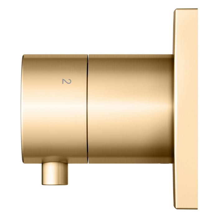 Keuco IXMO Ab- und Umstellventil für 3 Verbraucher, Unterputz, Rosette eckig