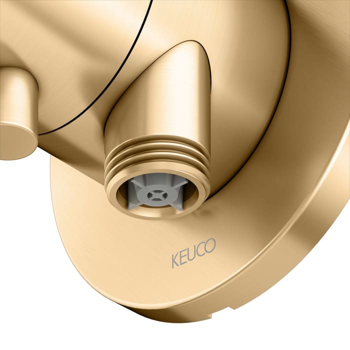 Keuco IXMO Ab- und Umstellventil für 3 Verbraucher, Unterputz, mit Schlauchanschluss und Brausehalter, Rosette rund