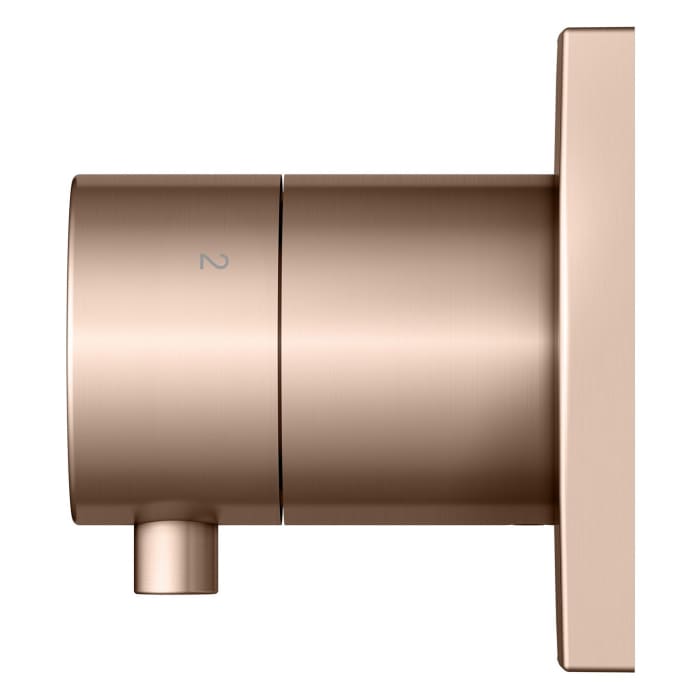 Keuco IXMO Ab- und Umstellventil für 3 Verbraucher, Unterputz, Rosette eckig