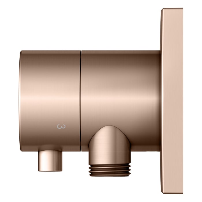 Keuco IXMO Umstellventil für 3 Verbraucher, Unterputz, mit Schlauchanschluss, Rosette eckig