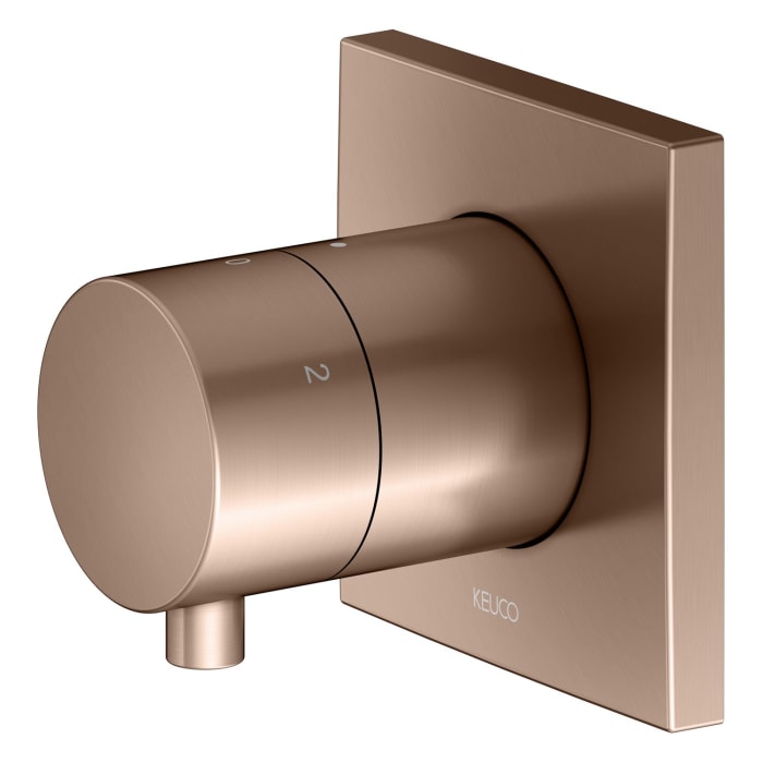 Keuco IXMO Ab- und Umstellventil für 3 Verbraucher, Unterputz, Rosette eckig