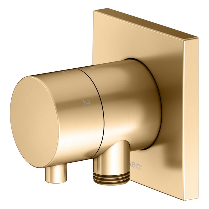 Keuco IXMO Ab- und Umstellventil für 3 Verbraucher, Unterputz, mit Schlauchanschluss, Rosette eckig