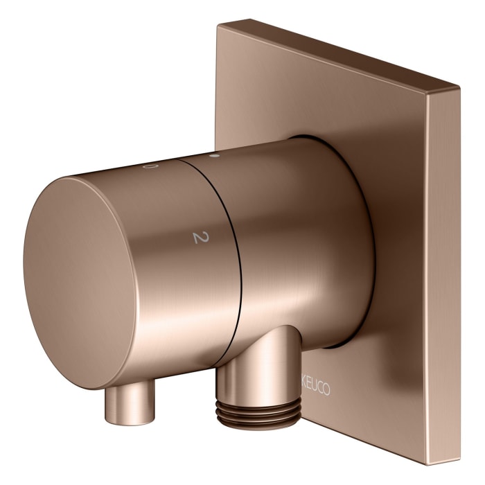 Keuco IXMO Ab- und Umstellventil für 3 Verbraucher, Unterputz, mit Schlauchanschluss, Rosette eckig