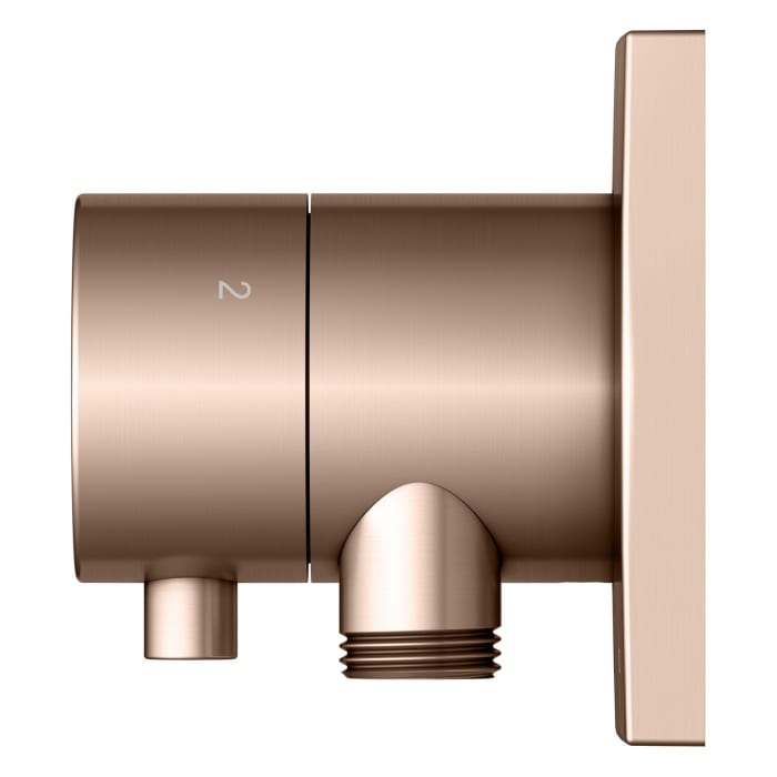 Keuco IXMO Ab- und Umstellventil für 3 Verbraucher, Unterputz, mit Schlauchanschluss und Brausehalter, Rosette eckig