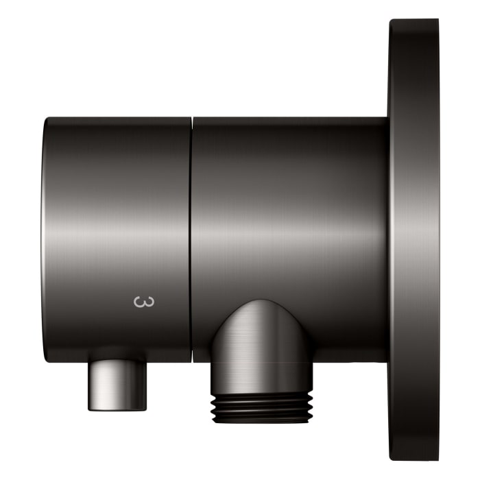 Keuco IXMO Umstellventil für 3 Verbraucher, Unterputz, mit Schlauchanschluss und Brausehalter, Rosette rund