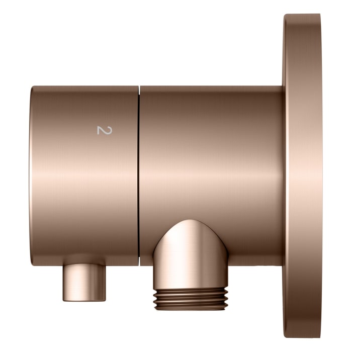 Keuco IXMO Ab- und Umstellventil für 3 Verbraucher, Unterputz, mit Schlauchanschluss und Brausehalter, Rosette rund