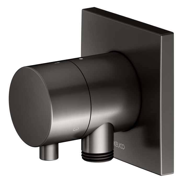 Keuco IXMO Umstellventil für 3 Verbraucher, Unterputz, mit Schlauchanschluss und Brausehalter, Rosette eckig