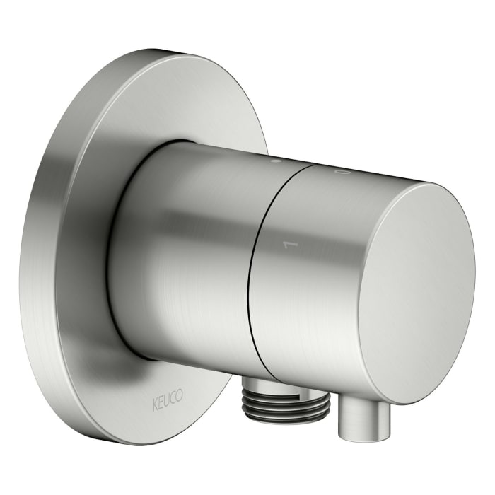 Keuco IXMO Ab- und Umstellventil für 3 Verbraucher, Unterputz, mit Schlauchanschluss, Rosette rund