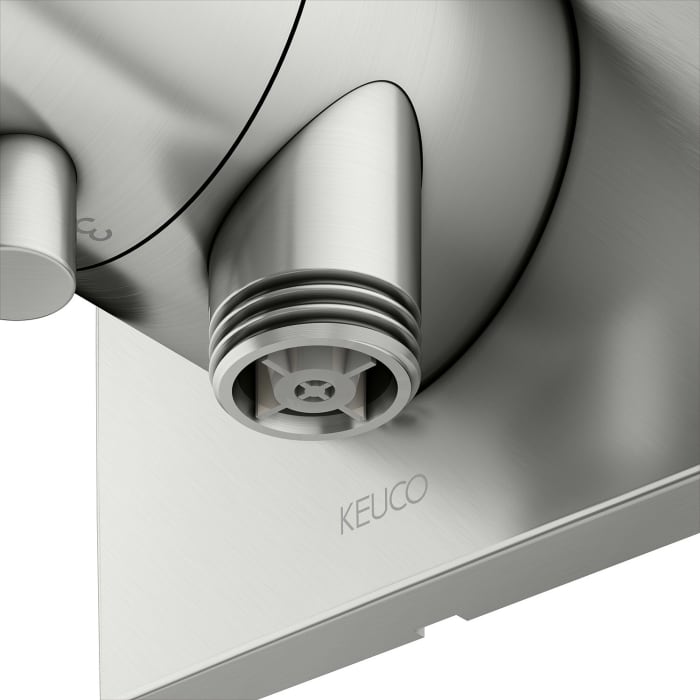 Keuco IXMO Ab- und Umstellventil für 3 Verbraucher, Unterputz, mit Schlauchanschluss, Rosette eckig