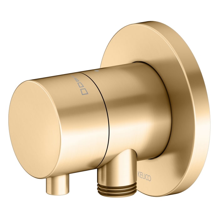 Keuco IXMO Absperrventil Unterputz, mit Schlauchanschluss und Brausehalter, Rosette rund