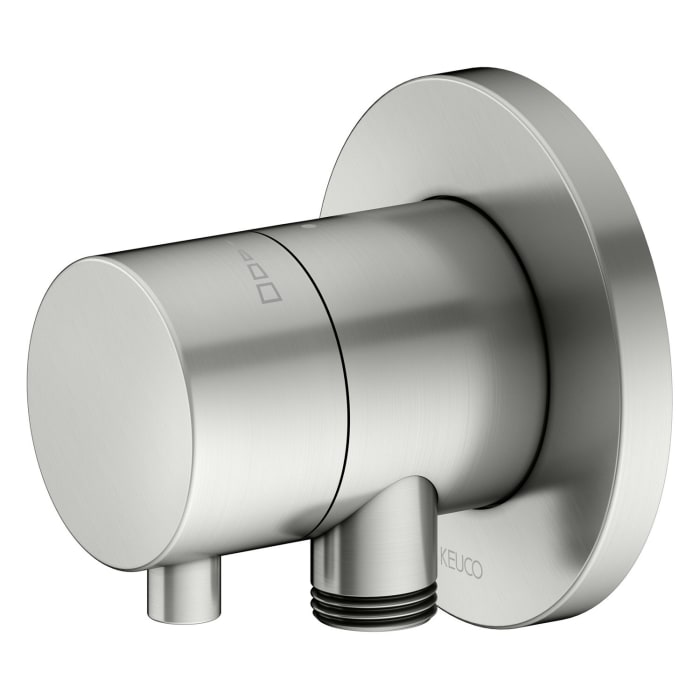 Keuco IXMO Absperrventil Unterputz, mit Schlauchanschluss und Brausehalter, Rosette rund