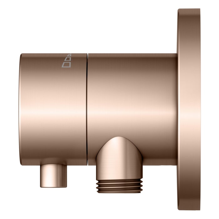 Keuco IXMO Absperrventil Unterputz, mit Schlauchanschluss und Brausehalter, Rosette rund