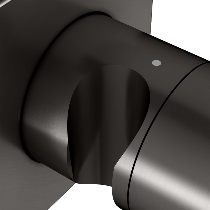 Keuco IXMO Absperrventil Unterputz, mit Schlauchanschluss und Brausehalter, Rosette eckig