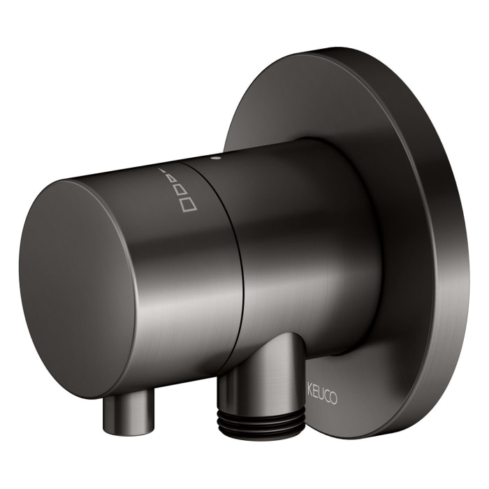 Keuco IXMO Absperrventil Unterputz, mit Schlauchanschluss und Brausehalter, Rosette rund