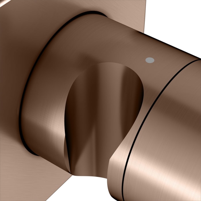 Keuco IXMO Absperrventil Unterputz, mit Schlauchanschluss und Brausehalter, Rosette eckig
