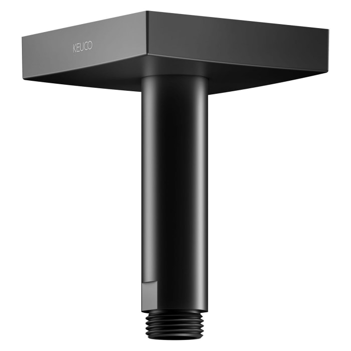 Keuco Black Selection Brausearm für Deckenanschluss, Höhe 10 cm, eckig