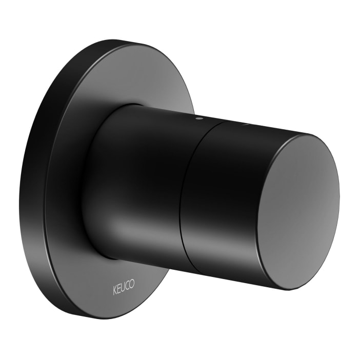 Keuco IXMO Black Selection Unterputz-Absperrventil für 1 Verbraucher, rund