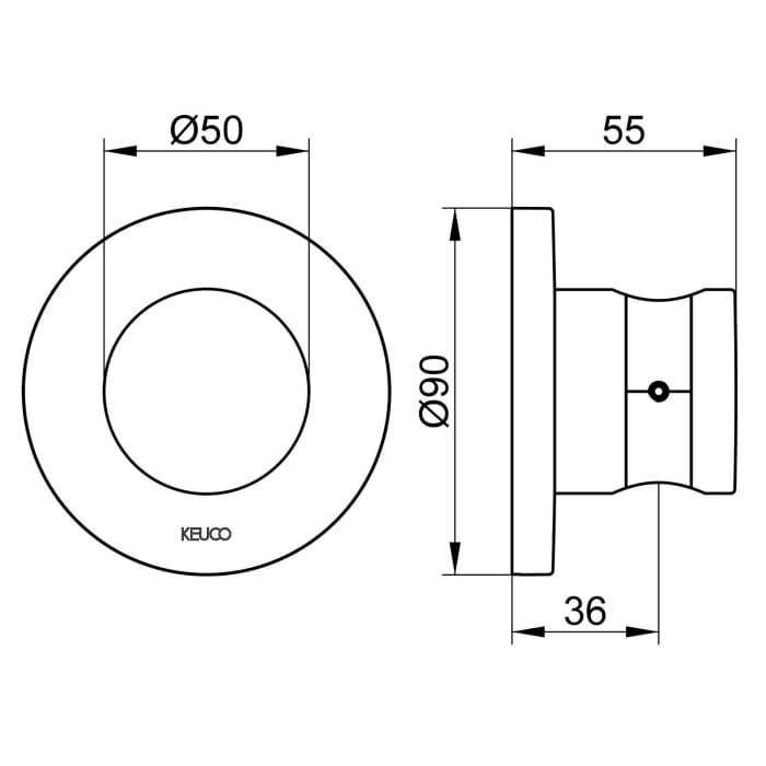 Keuco IXMO Brausehalter, rund