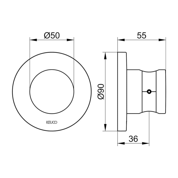 Keuco IXMO Brausehalter, rund